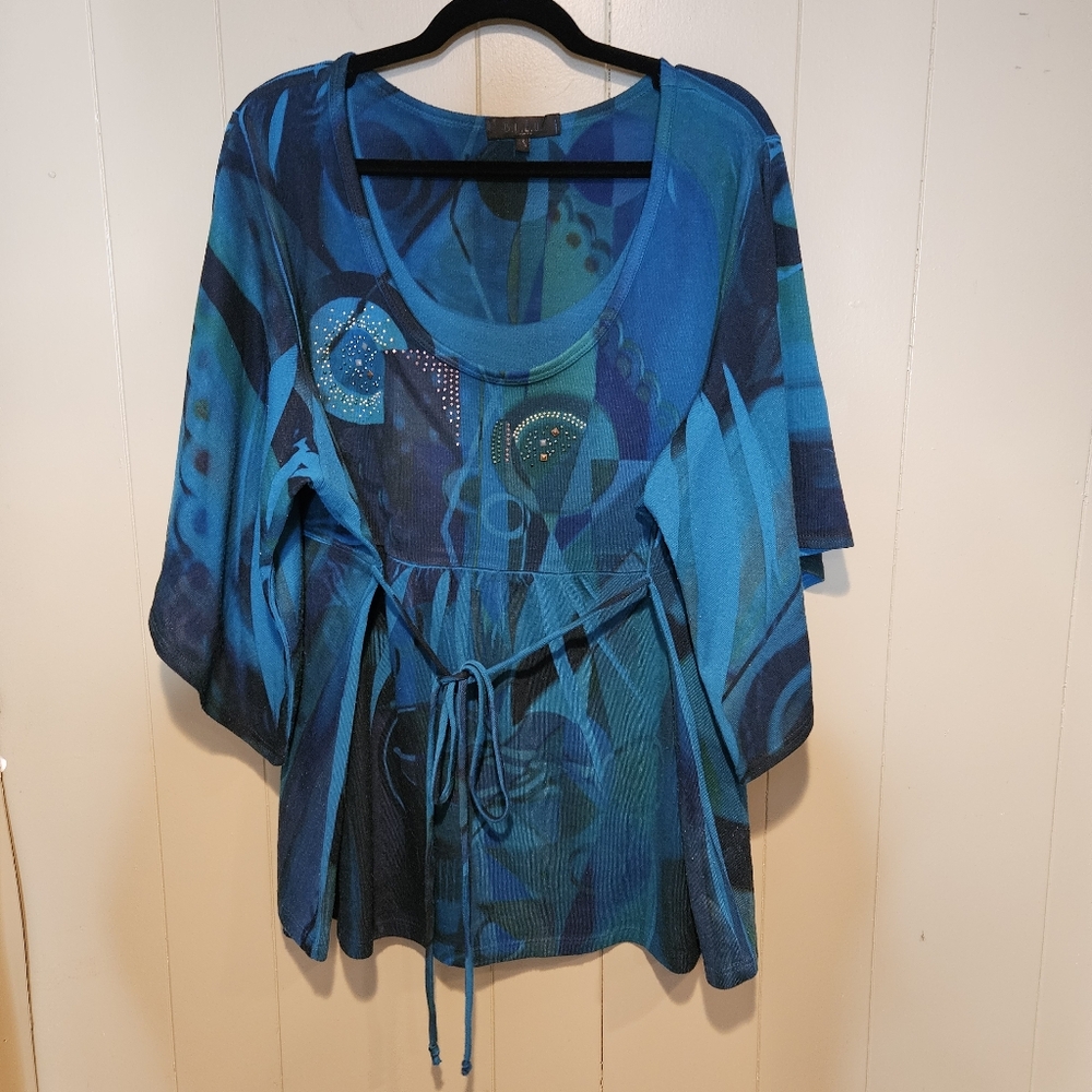 *Reposh* Blue Women's Tunic Top